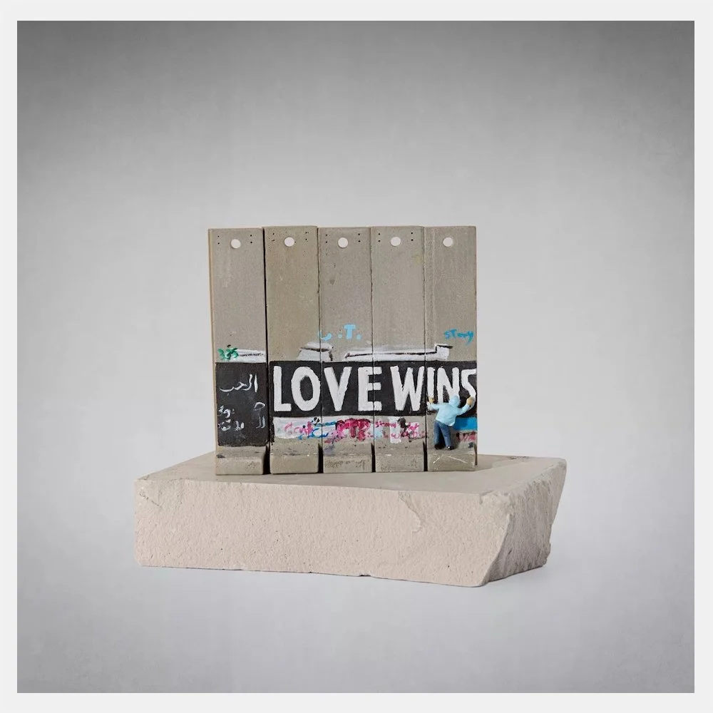 Walled Off Hotel - Five-Part Souvenir Wall Section (Love Wins) by
